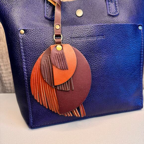 Portland Leather Picasso Tassel Bag Charm PORTRAIT Picasso Tassel Boho Bag Charm - Picture 2 of 6